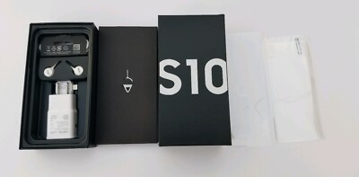 Samsung Galaxy S10 Empty Retail box Full Accessories + Factory Seal White 128Gb