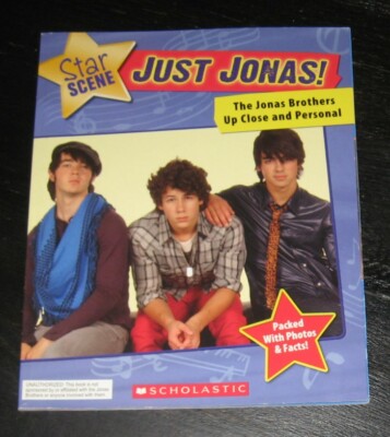 Just Jonas Brothers Up Close & Personal pb BOOK Star Scene PHOTOS & Facts NICK
