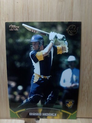 BRAD HODGE 2002 #58 Topps ACB Cricket Card FREE POST