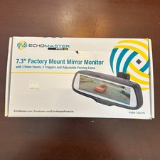 Echomaster Pmm-7333-pl 7.3 Factory Mount Mirror Monitor 3 Vid Inputs New Read