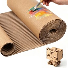 Corrugated Cardboard Roll 12x394 Inch Single B Flute Large Thick Moving Craft