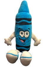 Crayola Experience Blue Cerulean Plush Crayon 14 Inch Stuffed Animal, 2022 READ