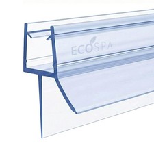 Shower Seal Strip, 4-6mm Glass Bath Door Screen, Seals Gap to 15mm, 90cm Long