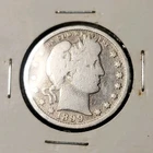 Barber Quarter 1899 Silver 25C Circulated Uncertified US Coin 0.9 Fineness