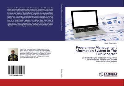 Programme Management Information System In The Public Sector Haniff Zainal Abidi