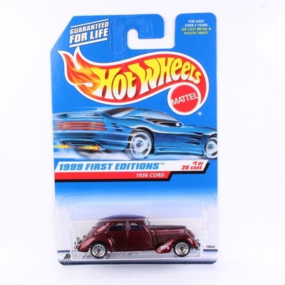 Hot Wheels 1999 - BLUE CARD COLLECTOR - 1936 Cord - First Editions