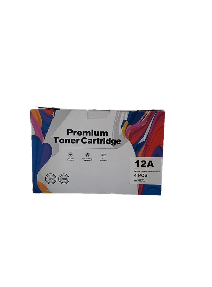 Cartucho de tóner Ejet 12A Premium negro (paquete de 4) Foto 2 de 4