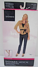 Sigvaris 781CMLW99 Eversheer Compression Hosiery 15-20 mmHg Knee-Black-ML