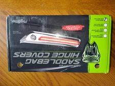 CIRO 40171 LED Black / Red Lens Saddlebag Hinge Covers for 14-Up Harley Touring