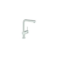"Grohe SpüLtisch-Einhebelmischer Minta 1/2\" L-Ausl. Herausz. Mouss. Superst."