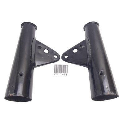 Honda CB100 CB125 Front Fork Cover Head Light Stay Black New #2