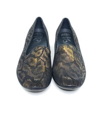 Dansko Olivia Womens Slip On Flats Bronze Black Snake Leather EU 38 US 7.5-8