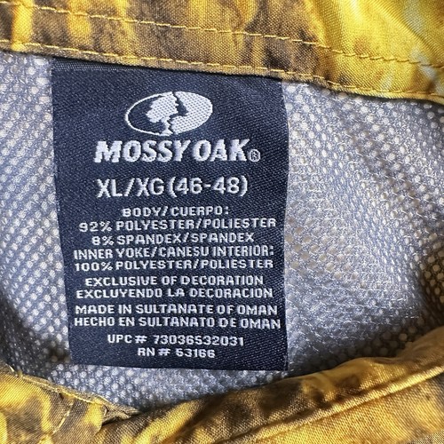 Mossy Oak Elements Fishing Shirt Men's XL Vented Roll Tab Outdoors Stretch NWOT - Picture 4 of 9