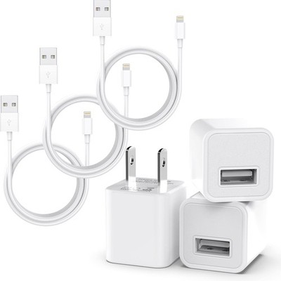 iPhone Charger Cable,3Pack (MFi Certified) Data Sync Charging Cords with 3Pack U