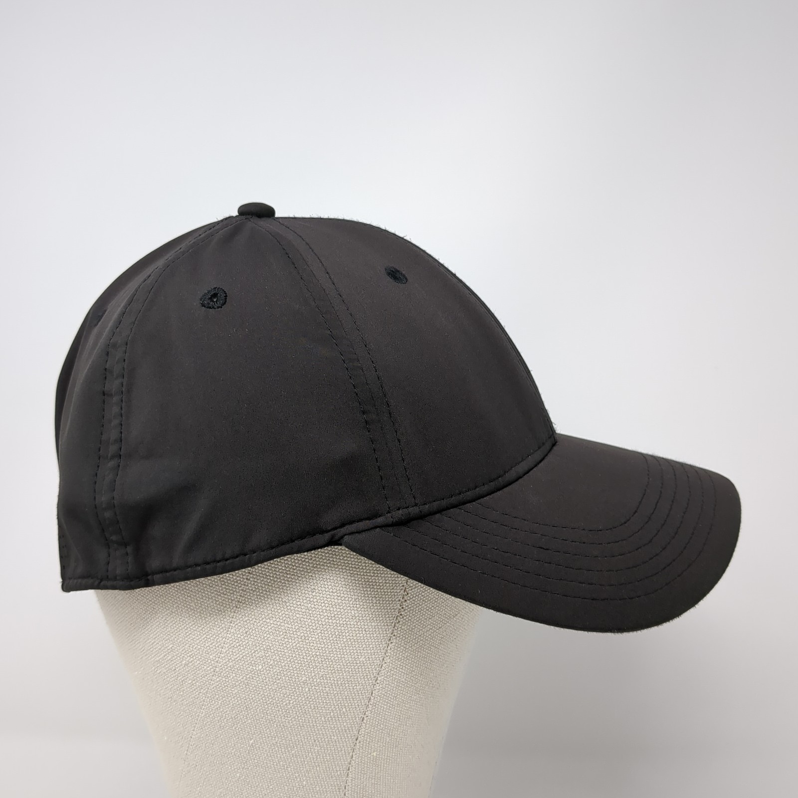 Puma Logo Fitted Baseball Hat Solid Black One Siz… - image 5