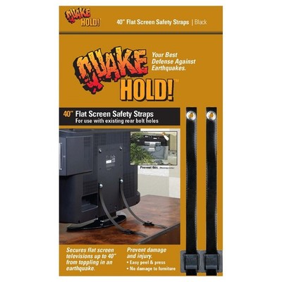 Flat Screen TV Safety Strap Holds 100lbs Fits TVs Up to 40 Inches No Damage D...