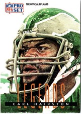 Carl Hairston 1991 Pro Set #695 Philadelphia Eagles