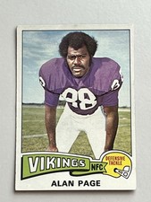 1975 Topps #520 Alan Page NFL Minnesota Vikings