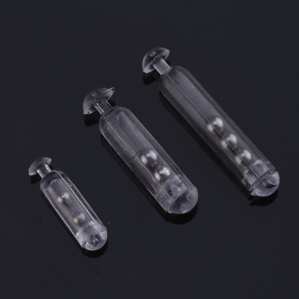 30pcs Transparent Fishing Rattles Shake Lures For Attract Fish BJ