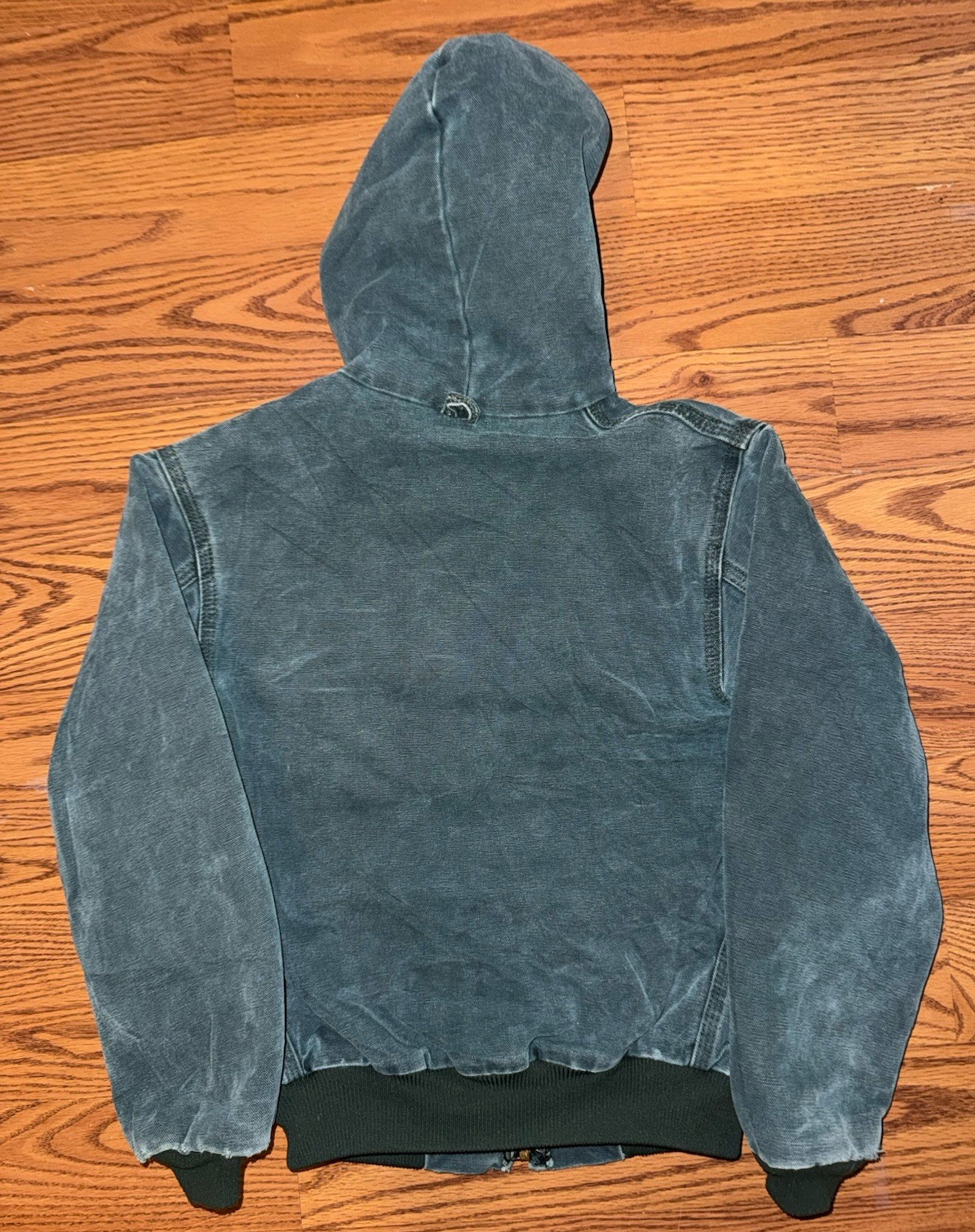 Vintage Carhartt Active Jacket Aspen Green Distressed USA XL Youth MEDIUM JQ694 image 6