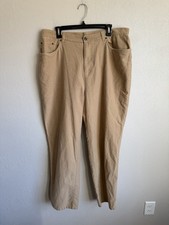 Lauren Jeans Co Ralph Lauren Tan Khaki Straight Leg Pants Womens 18W Careerwear