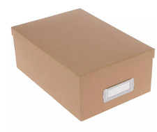 Kraft Photo Storage Box - Acid-Free Craft Organizer