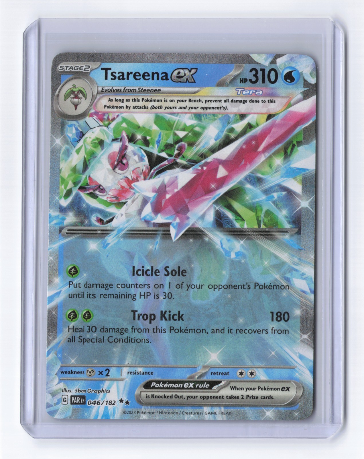 Tsareena Ex 46/182 Paradox Rift PAR -Near Mint- Pokemon TCG