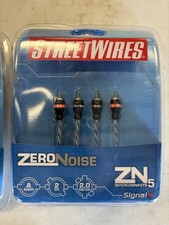 StreetWires ZN5 ZeroNoise 2-Channel 2.0 Meter RCA Cable Car Audio Interconnect