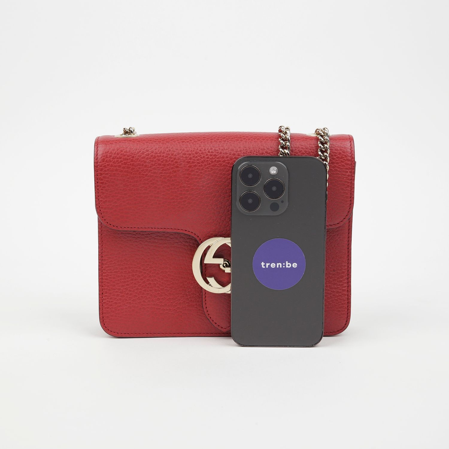 Gucci Interlocking Chain Shoulder Crossbody Bag 5… - image 8