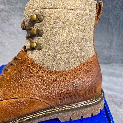 Birkenstock Mens Timmins Leather Wool High Boots Shearling 