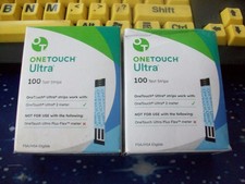 100 STRISCE REATTIVE ONE TOUCH ULTRA 1 SCATOLA DA 100, SCADENZA 9-30-26, SCATOLA SIGILLATA ammaccata