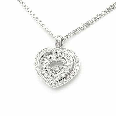 Chopard Happy Spirit Full Pave Necklace Pearl Diamond Diamond 750WG P0053611