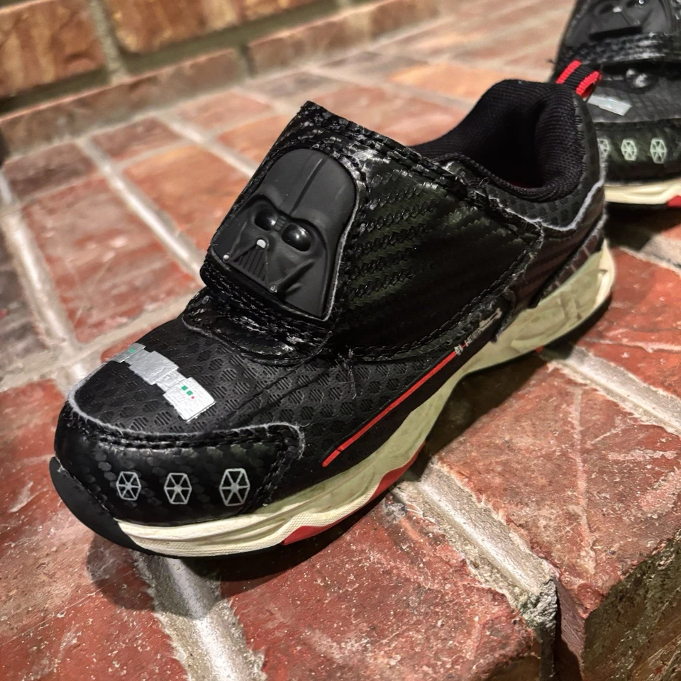 Zapatos Star Wars Niño Pequeño Talla 11 Darth Vader Iluminados Zapatos Sin Corbata Tenis Zapato Foto 4 de 4