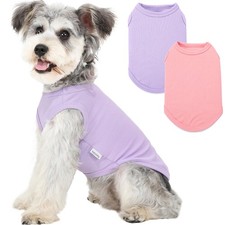 2 Pack Dog Clothes for Small Dogs Summer Dog Shirt Vest Girl Boy Lightweight ...