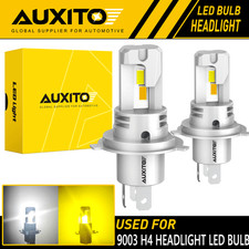 Auxito H4 9003 Led Headlight Hi Low Conversion Kit Dual Colors White Yellow Eoa Auxito H4 9003 Led Headlight Hi Low Conversion Kit Dual Colors White Yellow Eoa