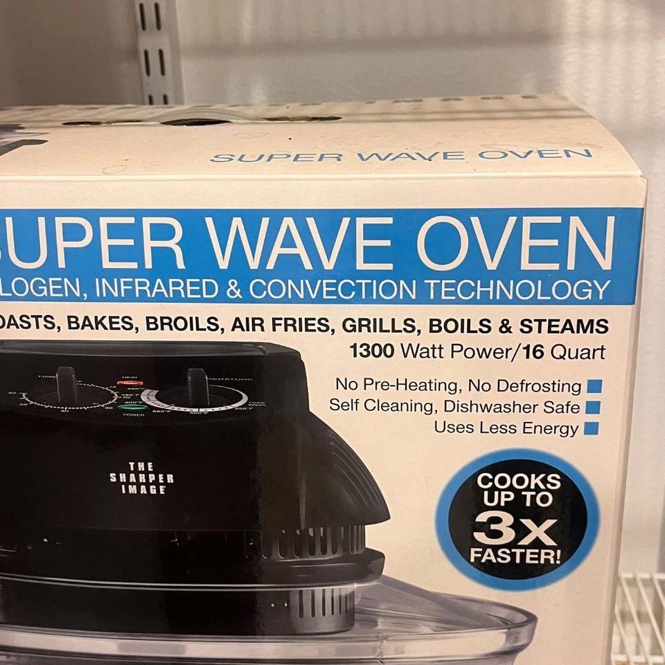 The Sharper Image SUPER WAVE 1300 瓦 16 夸脱卤素红外对流烤箱 — 第 2/4 张图片