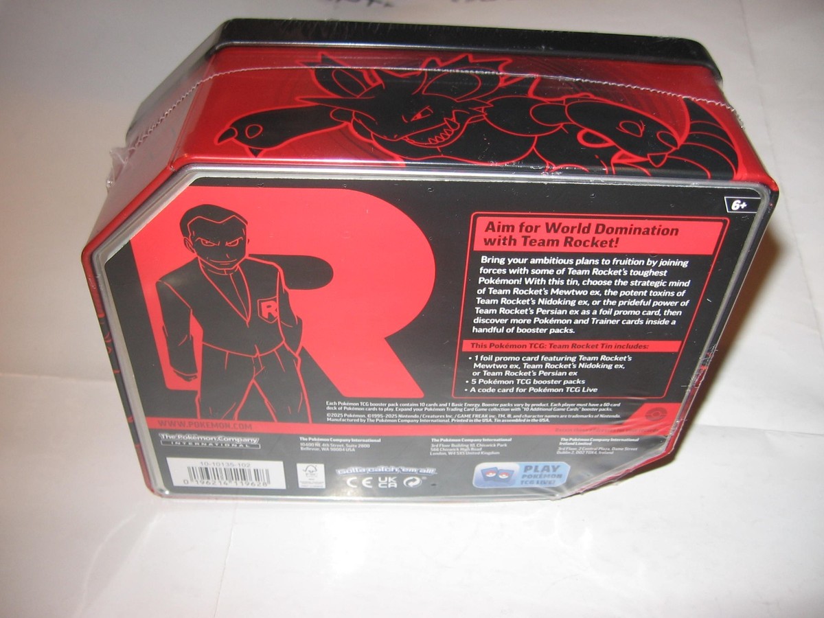 collectible pokemon trading card games fall team rocket tin Amazon Has Pokémon TCG: Team Rocket Tins In Stock at Market Value Today main image 0