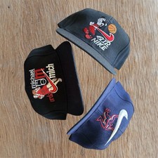 Vintage 90s Nike Swoosh Korean Wool Hats Michael Jordan Mickey Rare