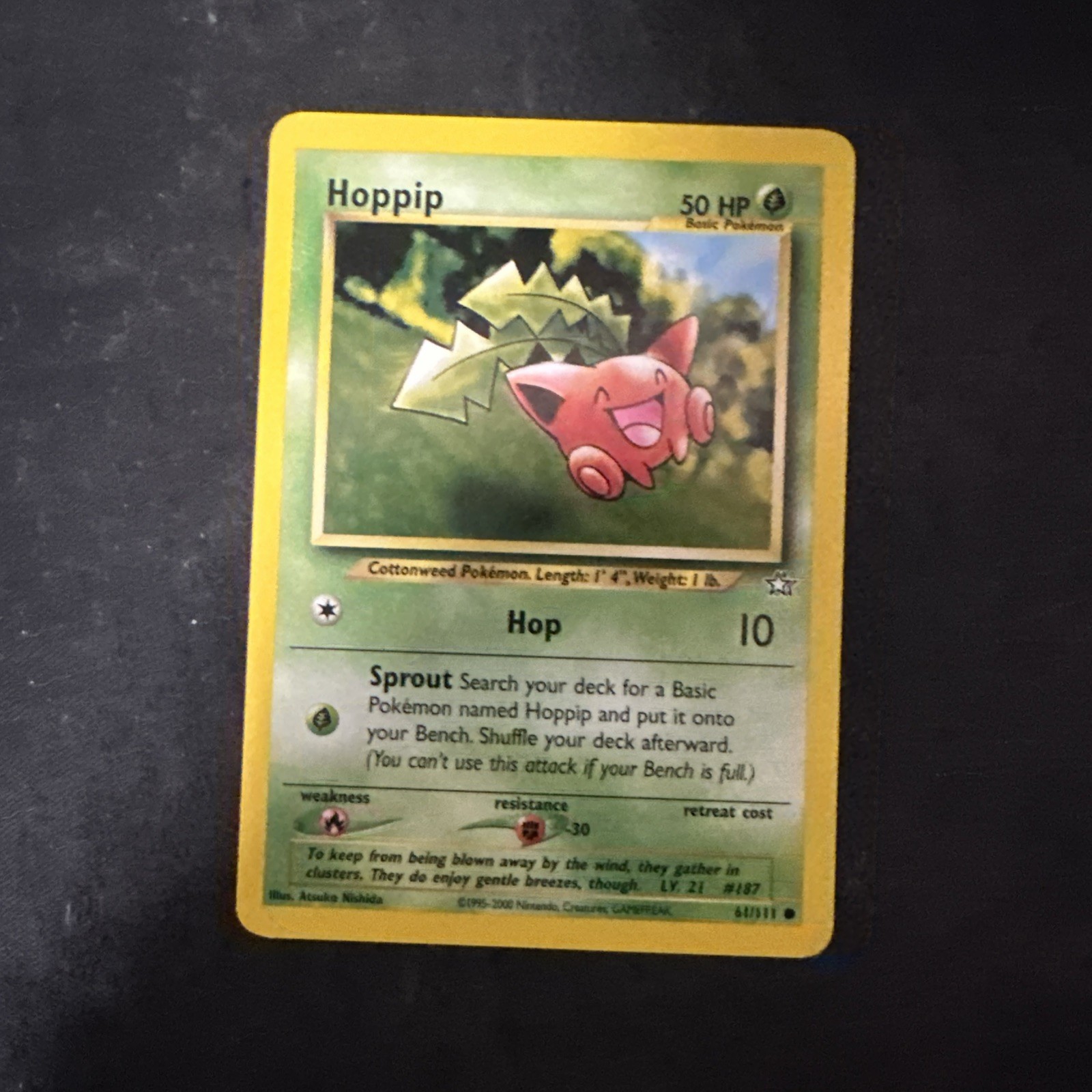 HOPPIP - Neo Genesis Set - 61/111 - Common - Pokemon Card - Unlimited D1