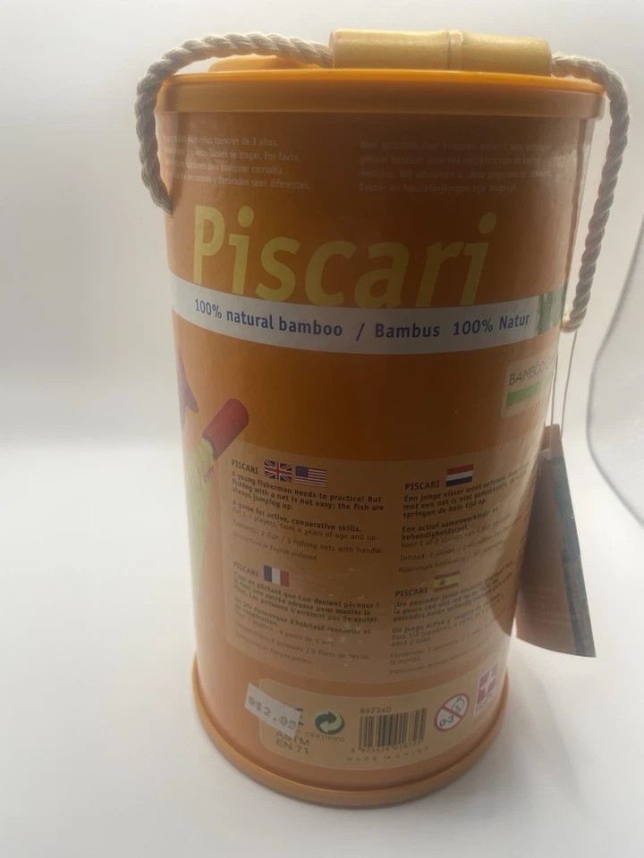 Hape Pascari Natural Wood  Bamboo Game Playset Educational Toy Eco Friendly - Image 3 of 3