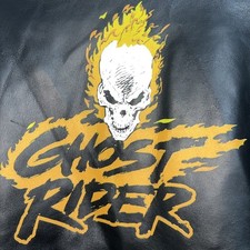 2004 Marvel Ghost Rider Chaqueta Terror Calavera Película TV Halloween Punk Comics XL