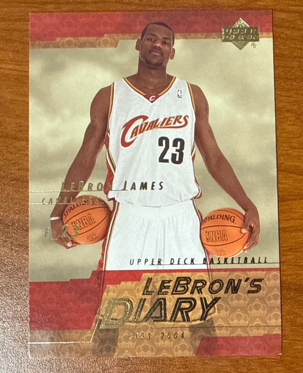 2003-04 Upper Deck LeBron's Diary #LJ8 LeBron James ROOKIE Card Near Mint