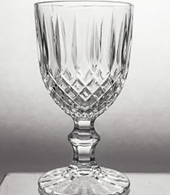 Villa d Este Home Tivoli 5903527 Crystal Glass Goblets 6.5   Set Of 4 Clear