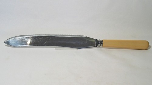 Cuchillo para tallar vintage de acero inoxidable con mango de hueso Viner & Hall - Imagen 2 de 5