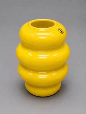 IKEA KALLARHALS Vase, gelb 22 cm 8 3/4" Nytillverkad Collection 1995 Snurra NEU - Bild 1 von 4