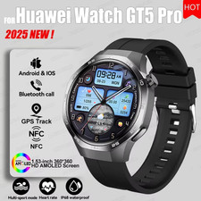 2026 Watch 5 Pro GPS Track Compass Smart Watch Men 360 360 AMOLED Screen NFC BT
