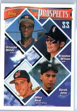 1994 Topps - Prospects Derek Jeter, Orlando Miller, Brandon Wilson #158