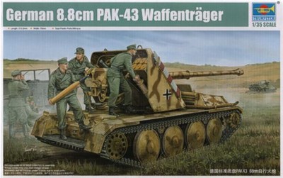 Trumpeter 05550 1:35 Waffentrager Pak-43 8,8cm Selbstfahrpistole