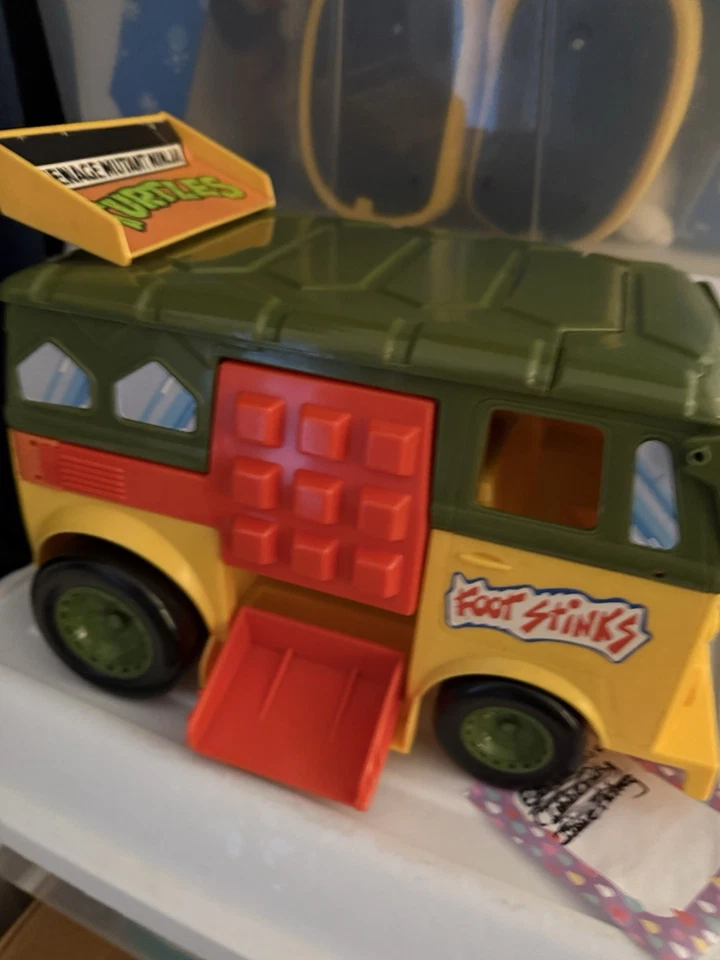 1989 Teenage Mutant Ninja Turtles Party Wagon Van Bus Near Complete Extras! - Image 3 of 4