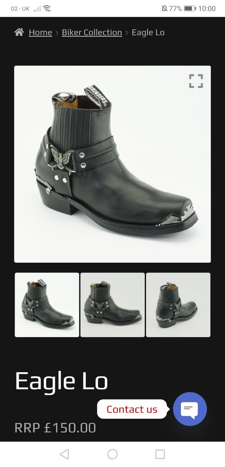 Grinders Eagle Lo Biker Boots